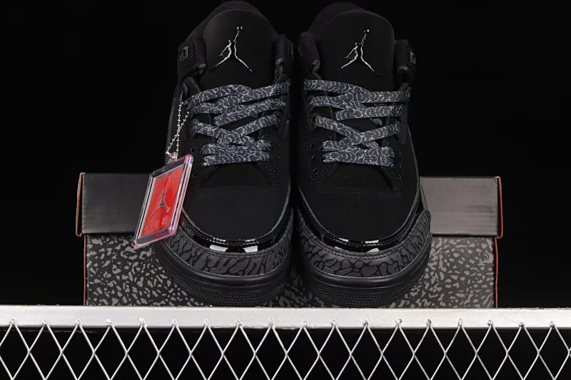 All categories Air Jordan Jordan series basketball shoes Air Jordan 3 Air Jordan 3 "Black Cement" AJ3 Joe 3 matte black cement 136064-002